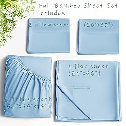 LBRO2M 100% Bamboo Bed Sheet Full Size 4 Piece