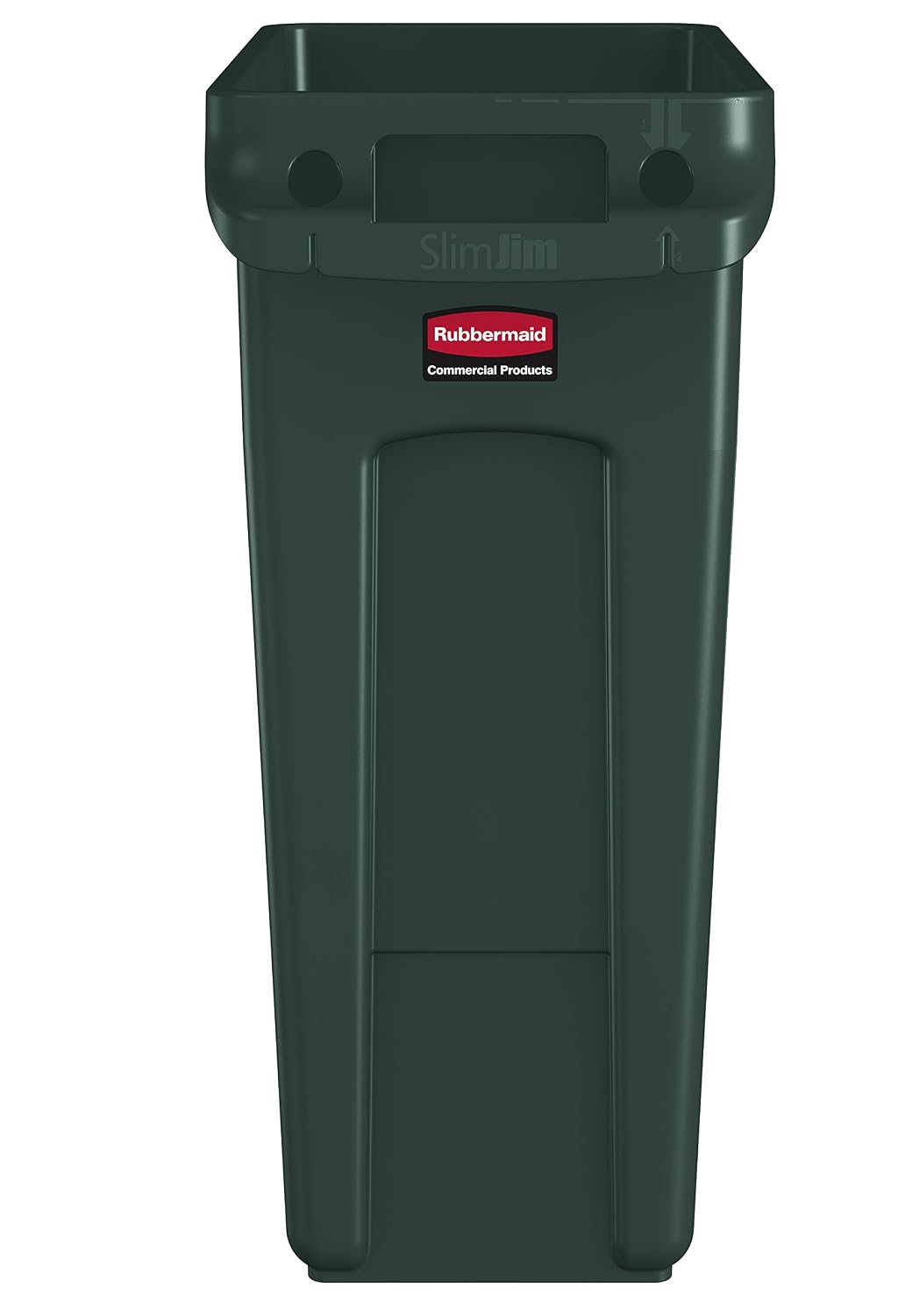 Rubbermaid Commercial Products Slim Jim Bin 60 L Green - Image 3