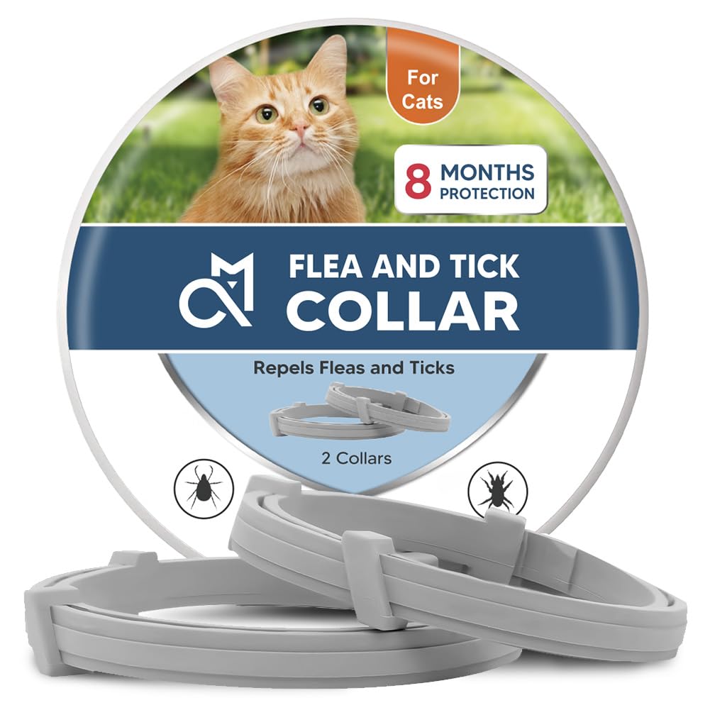 Photo 1 of fcesiweg Flea Collar for Cats, Adjustable Flea and Tick Collar for Cats, 8 Months Protection 2 Count