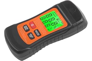 LCD Equipped Moisture Tester Tailored to Measure Humidity Levels in a Variety of Substrates Including For Wood and Walls