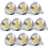 10Pack Warm White 3000K DC12V Mr16 LED Bulb - 3W Spot Light Lamp Bulbs,Replacement Bulb Equivalent to 30Watt Halogen,120 Degree Beam Angle