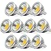 10Pack Warm White 3000K DC12V Mr16 LED Bulb - 3W Spot Light Lamp Bulbs,Replacement Bulb Equivalent to 30Watt Halogen,120 Degree Beam Angle