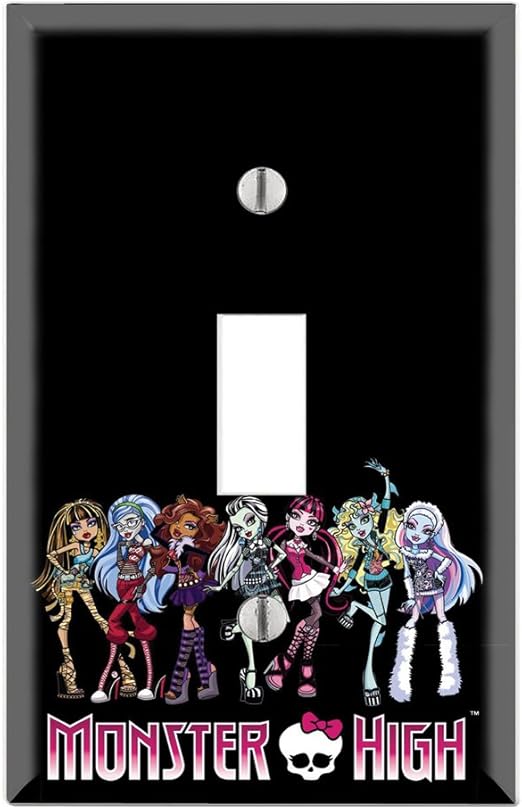 Single Toggle Wall Switch Cover Plate Decor Wallplate Monster