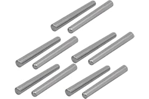 uxcell uxcellCarbon Steel GB117 50mm Length 5mm Small End Diameter Taper Pin 10pcs