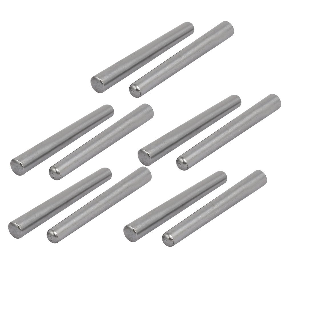 Sourcingmap Carbon Steel GB117 50mm Length 5mm Small End Diameter Taper Pin 10pcs