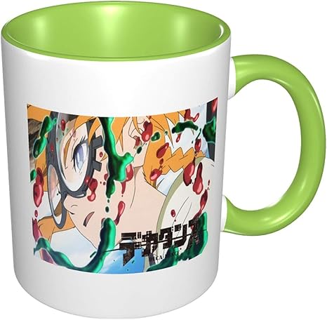 Amazon Co Jp ナツメ ミナトレナイデカダンス コーヒーカップ マグ かわいい食器 耐熱 耐冷 マグカップ 贈り物 人気 景品 マグ 贈答品 男性 女性オフィス 330ml マグ ビアマグ Green ホーム キッチン