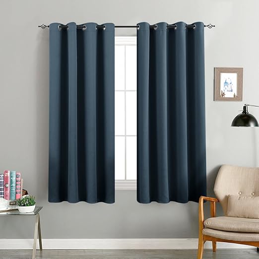 Amazon Com Blackout Curtains For Living Room 63 Inches Length