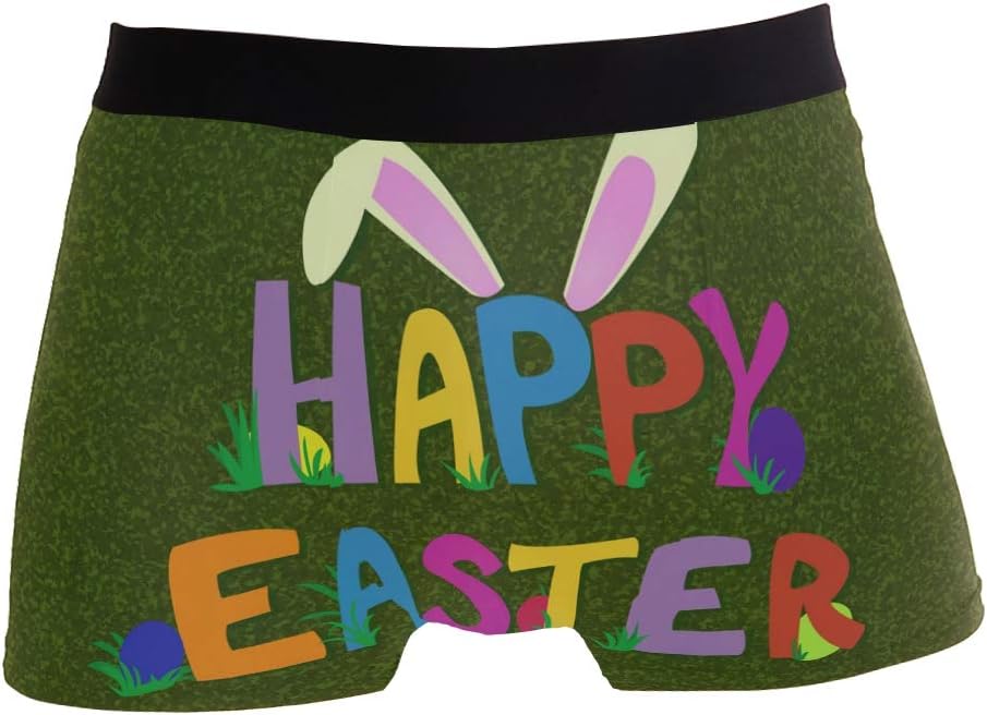 Free Happy Bunny Rabbit Mens Breathable Boxer Briefs Underwear S M L XL
