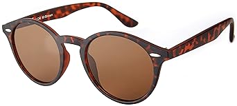 Original La Optica UV400 Unisex Retro Sonnenbrille Rund - Farben, Einzel-/Doppelpacks, Verspiegelt