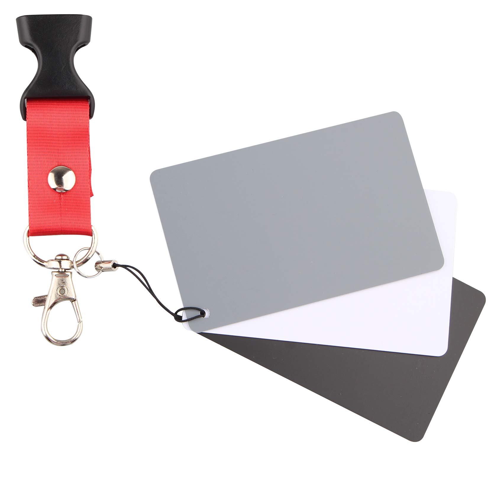 Jopto Grey Card for Manual White Balance and Exposure Metering Card Photography Card 18% Exposure Custom Calibration Camera Checker Video, DSLR and Film, 3 Card Digital Color Correction Tool