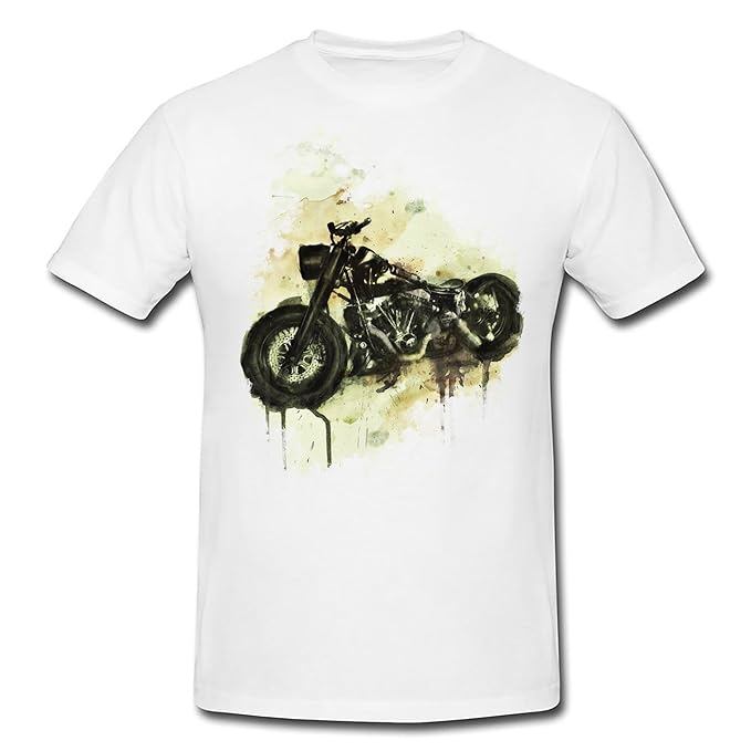 Harley Davidson Customizing Premium Damen T Shirt Motiv aus Paul Sinus Aquarell