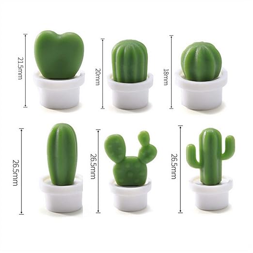 GreceMonday Divertido Planta Cactus Diseño imán de frigorifico ...