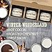 Old Factory Scented Candles - Winter Wonderland - Decorative Aromatherapy - Handmade in The USA with Only The Best Fragrance Oils - 3 x 4-Ounce Soy Candles