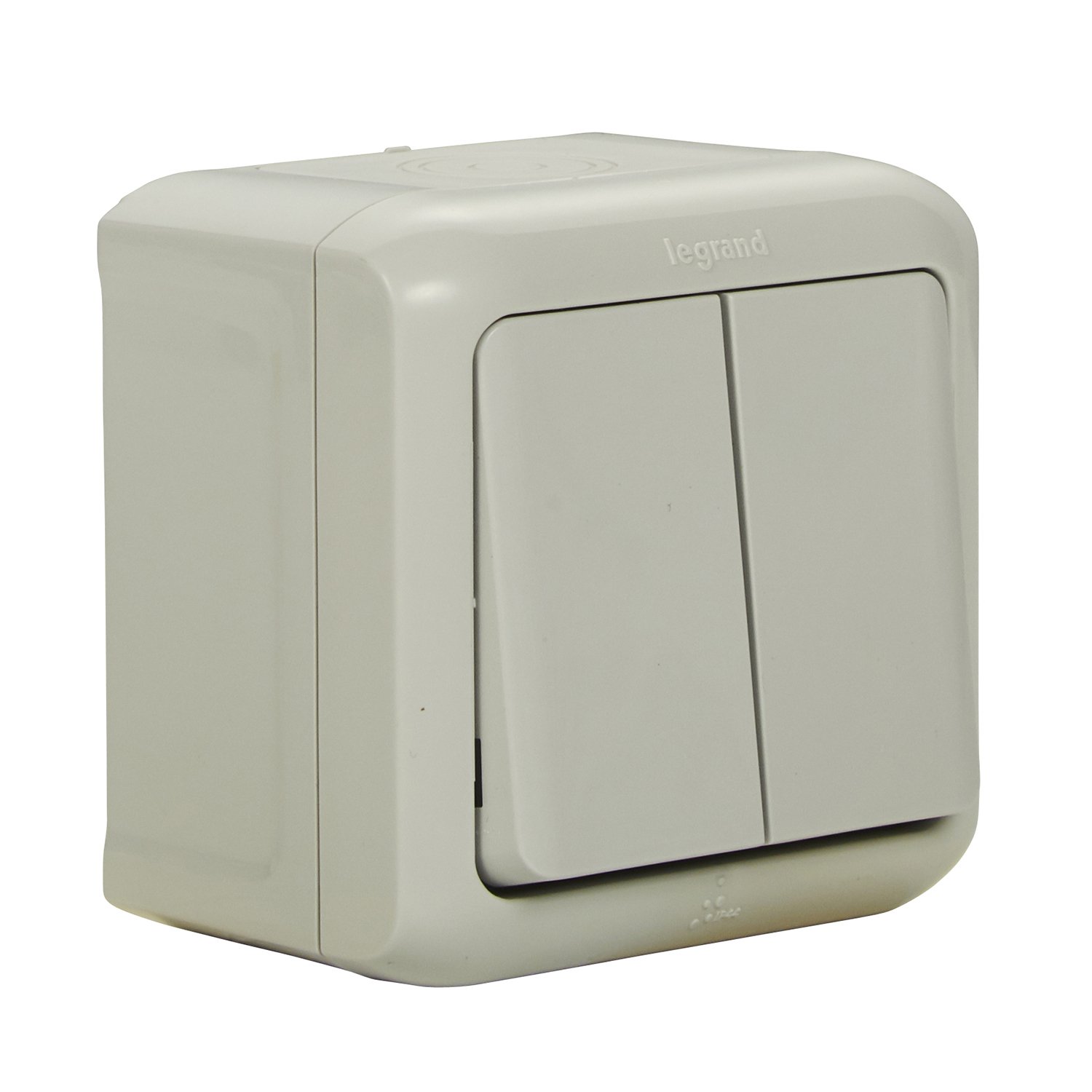 Legrand 782381 Surface-Mounted Double Toggle Switch Splash-proof (IP44) for Wall Mounting — image 1
