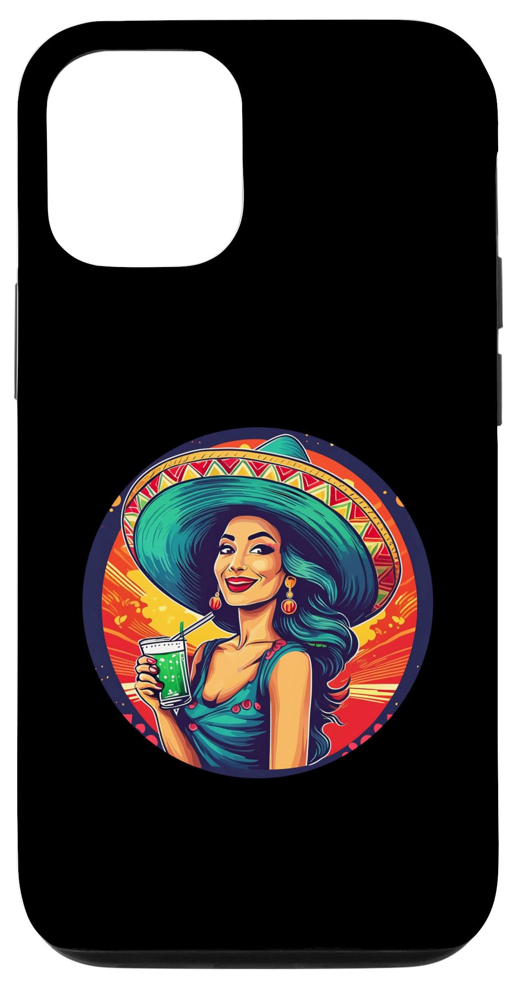 iPhone 13 Pro 5 de Mayo Party Drinko de Mayo Mexican Lady drinking Case