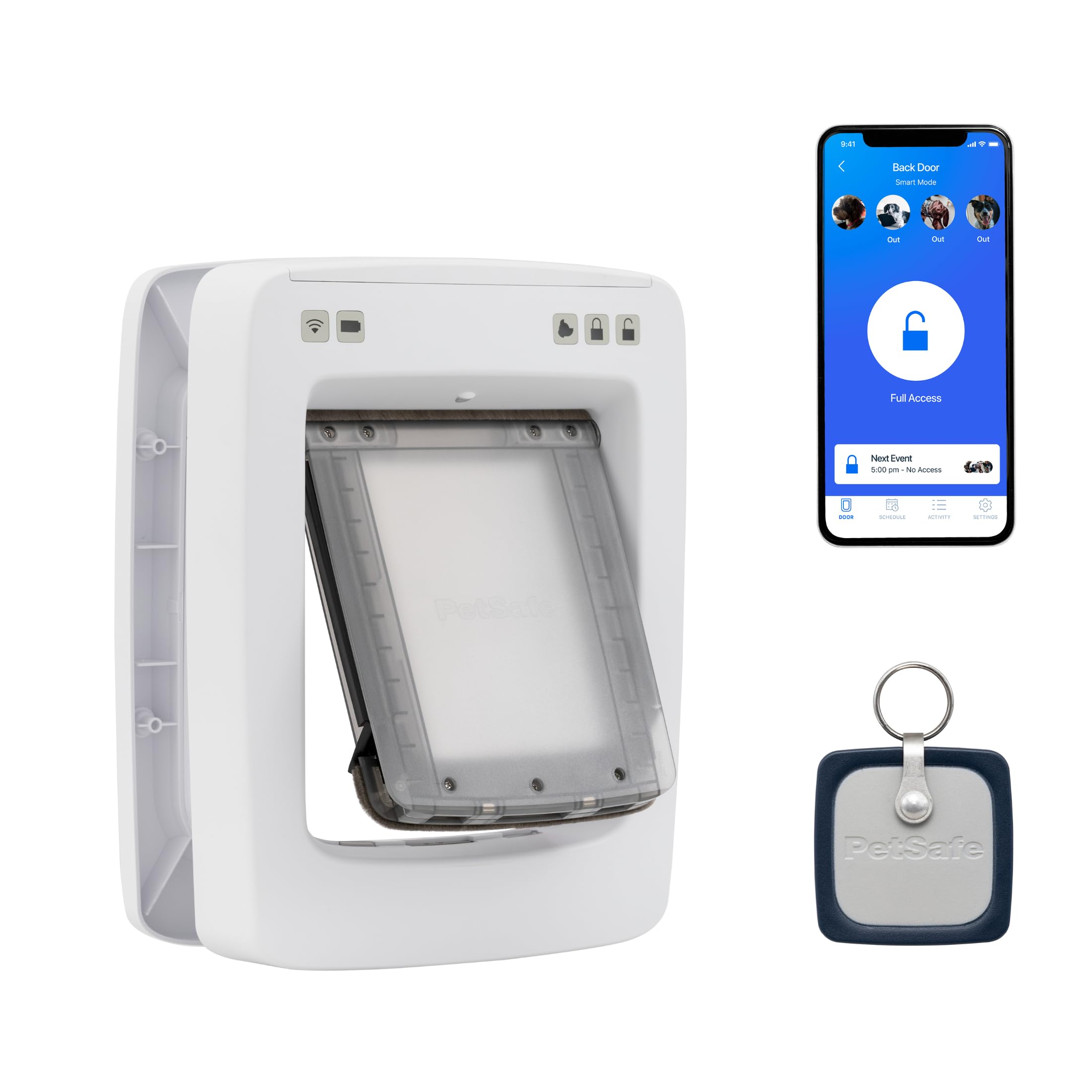 Photo 1 of [Missing Tag] SmartDoor™ Never Rust Connected Pet Door, Dog and Cat, Selective Entry and Exit, App Enabled Pet Door, Smart Device, Smartphone Controlled, Customize Schedule, Multiple Pets, Medium