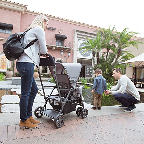 Joovy Caboose Ultralight Sit and Stand Double Stroller with Rear Bench