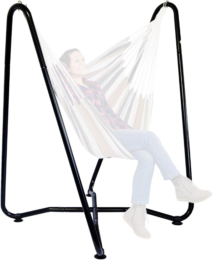 Eyepower Poltrona Sospesa XXL 185x130 Cm In Cotone - Sedia A Dondolo Per 2 Persone, Fino A 150kg, Per Interni/Esterni