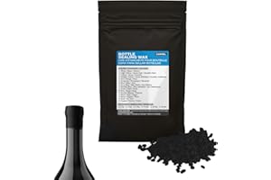 Carmel Bottle Sealing Wax Beads, Black (1 lb), Fast-Melting & Hard-Setting Wax to Create a Secure Seal on Bottled Goods for W