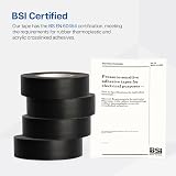 WINSOME Black Electrical Tape 10 Rolls 20m x 19mm Waterproof Heavy Duty view 4