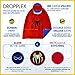 Dropplex 8 Superhero Capes For Kids - Super Hero Toys & Costumes Birthday Party Supplies