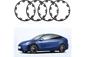 SUMK Rim Protector for Tesla Model Y Accessories 2025, 20 Inches Induction ABS Wheels Rim Hubcaps Cover Protection for Tesla Model Y 2020-2025 [Sturdy & Wear-Resistant] - 4pcs