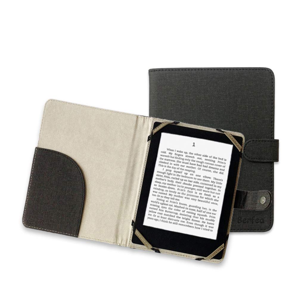Universal Case Cover for 6 inch eReader Cover for Sony Tolino Kobo BQ Ebook Reader (6inch, Black)