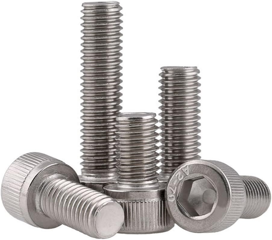 Set A Cap Head A2 Stainless Steel Allen Bolts with Hex Nuts All Thread