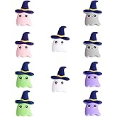 WEWAYSMILE 10 Pcs Halloween Silicone Beads for Keychain Making Ghosts Focal Beads for Pens DIY Bracelets Jewelry Lanyards