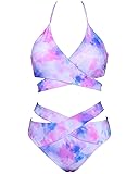 Holipick Two Piece Bikini Sets for Women Halter