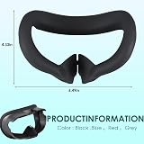 CBDYWVR VR Face Cover Silicone Sweatproof Washable Pad for VR Headset BLACK view 7