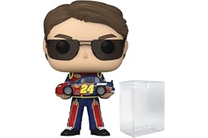 POP NASCAR: Jeff Gordon with Mini Stock car Funko Vinyl Figure (Bundled with Compatible Box Protector Case), Multicolor, 3.75 inches
