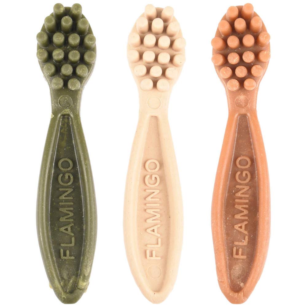 Flamingo VEGGIE TOOTHBRUSH 12,5CM 4PCS MIX DISPLAY