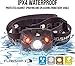 Flagship-X Phoenix Rechargeable Waterproof LED Camping Headlamp Flashlight for Running - Black