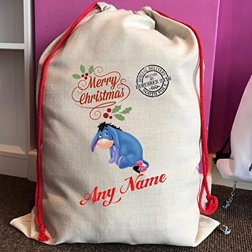 Large Or Small Personalised Santa Sack Mickey Minnie Mouse Disney Princess