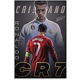 Cristiano Ronaldo Poster 1 Wall Art Canvas Print Poster Home Bathroom Bedroom Office Living Room Decor Canvas Poster Unframe: 12x18inch(30x45cm)