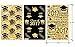 Class of 2017 Graduation Party Favor Stickers for Hershey's Miniature Bars, Set of 54 (Black and Gold)