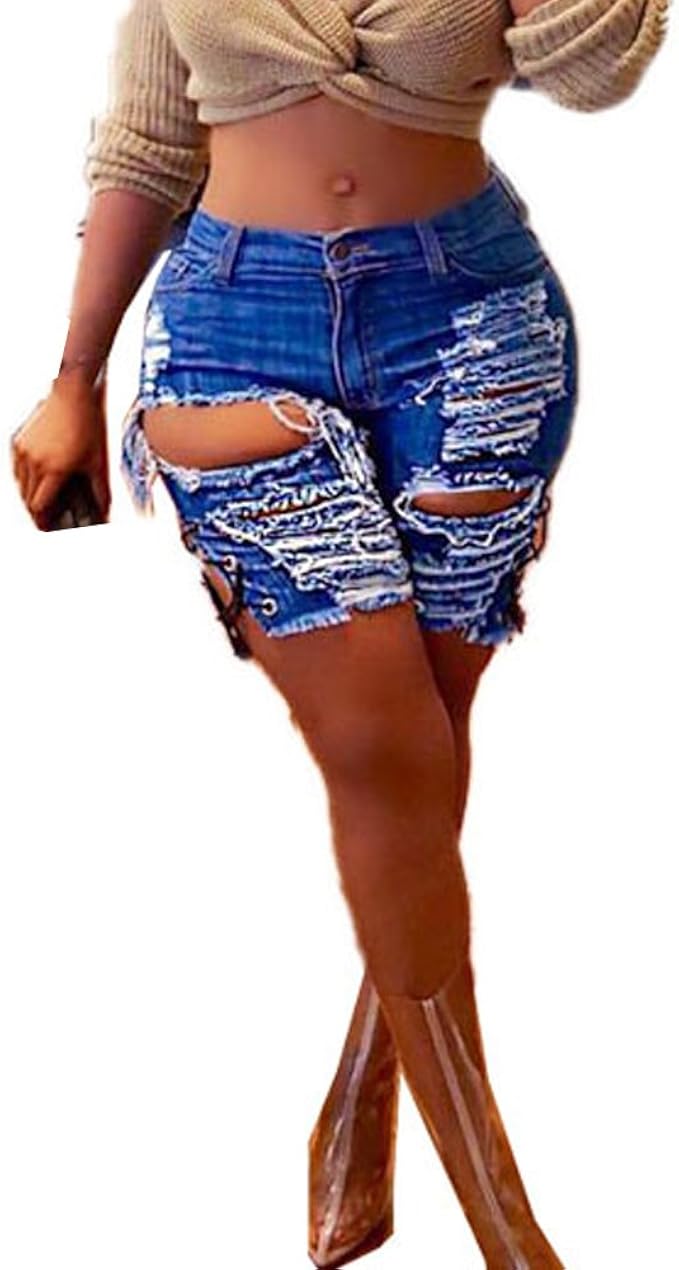 womens slim leg shorts