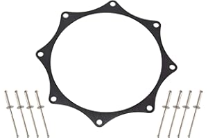 269 MOTORSPORTS Black Ano Exhaust Trim Ring for 3" exhaust w/rivets Turbo Supercharger 3.5" ID