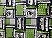 NFL Seattle Seahawks Cotton Fabric, College Navy & Action Green - Sold By the Yard