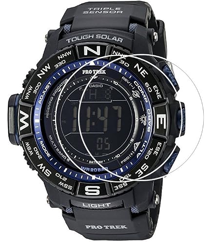 Amazon.com: Casio PRW3500 Series | Pro Trek | Black | 100M WR