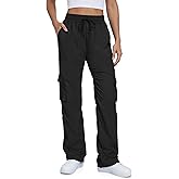 Tapata Womens 28/31/34 Inseam Lightweight Cargo Dance Studio Pants Ruched Petite/Regular/Tall Joggers for Workout Casual