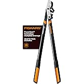 Fiskars 32-Inch Loppers for Tree Trimming, Heavy Duty, Low-Friction Sharp Steel Blade, Branch Cutter up to 2-Inch Diameter Cut Capacity, PowerGear2 Technology that Multiplies Power for Less Effort