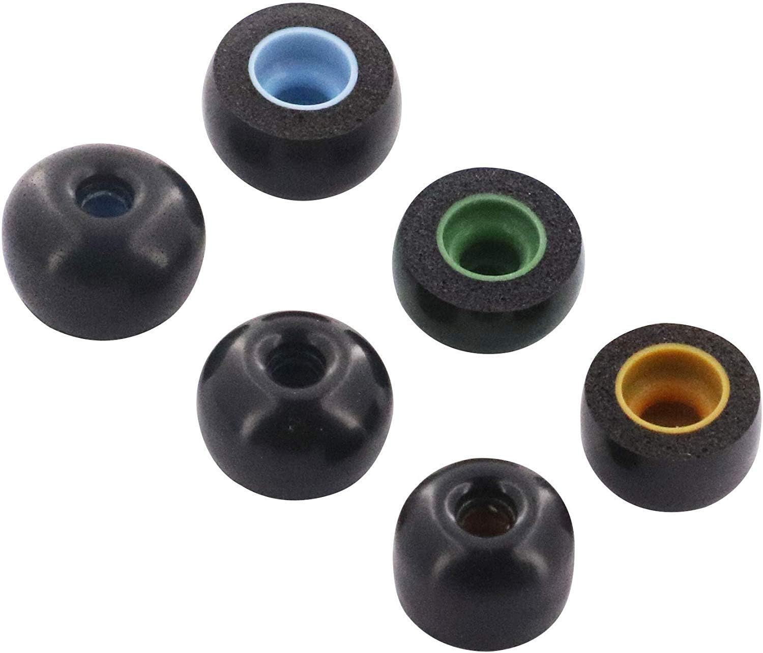 Foam Ear Tips Replacement Kit for Galaxy Buds SM-R170/ Jabra 65t/ Jabra 75t Headphones, 3 Pairs Memory Foam Ear Tips, in Case, for Jabra 65t 75t SM-R170 Headphones TWS, S M L