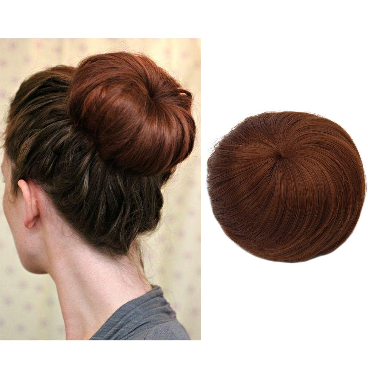 Onedor Synthetic Fiber Hair Extension Chignon Donut Bun
