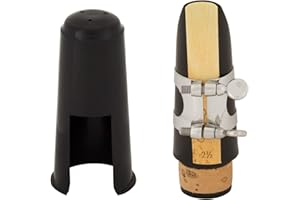 Cecilio B Flat Clarinet Mouthpiece with Ligature, One Reed and Plastic Cap