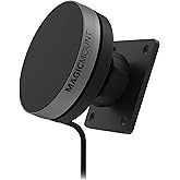 Scosche Qi2 Wireless MagSafe Car Mount Charger, 15W Magnetic Cell Phone Holder for Car with AMPS Mounting Plate for ProClip Vehicle Specific Mount Bases Compatible with iPhone, Samsung