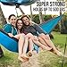 Foxelli Camping Hammock – Lightweight Parachute Nylon Portable Hammock with Tree Ropes and Carabiners, Perfect for Outdoors, Backpacking, Hiking, Camping, Travel, Beach, Backyard & Garden
