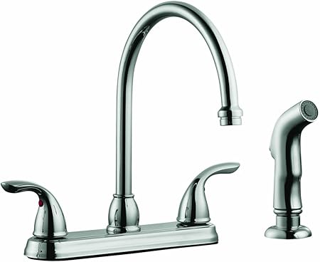 Design House 525071 Ashland 2 Handle Kitchen Faucet With Side