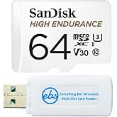 SanDisk 64GB High Endurance MicroSD Card Works with Wyze Outdoor Cameras | Works with Cam v3 Pro, Wyze Cam Outdoor v2 Models